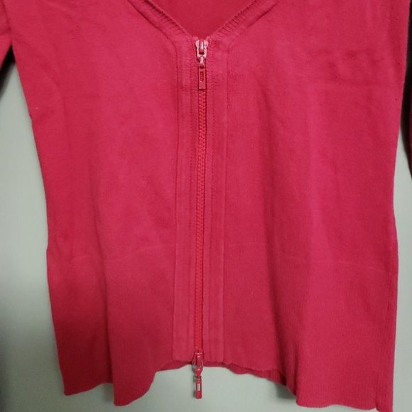 Mango Basics Pink Zip Up Cardigan - Picture 7 of 7